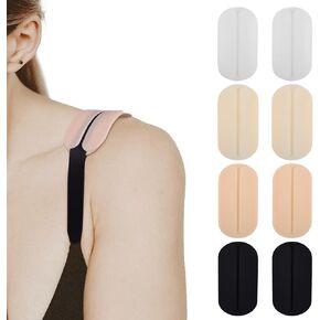 uEmoh Women's Soft Silicone Bra Strap Cushions Holder Non-slip Shoulder Protectors Pads
