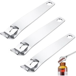 Gandeer 3 Pcs Vial Decapper for 20mm and 13mm Flip Vial Cap Stainless Steel Remover Oral Liquid Pharmacy Seal Opener Crimped Vial Cap Opener Bottle Openers for Beer Bottle Can Jar Lid