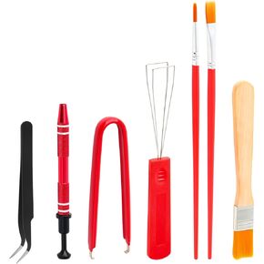 YIMAGUJRX Keyboard Lube Kit JR-306 0.35oz/10g for Mechanical Keyboard Switch Lube, Keyboard Tool with Lube Brush,Clean Brush,Keycap Puller,Switch Puller,Tweezer(8 Pcs)