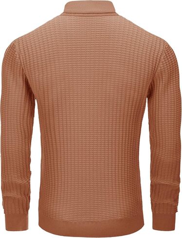 Lion Nardo Mens Turtleneck Sweater Slim Fit Sweater for Men Long Sleeve Pullover Sweater Stretch Casual Thermal Sweater in Saudi Arabia
