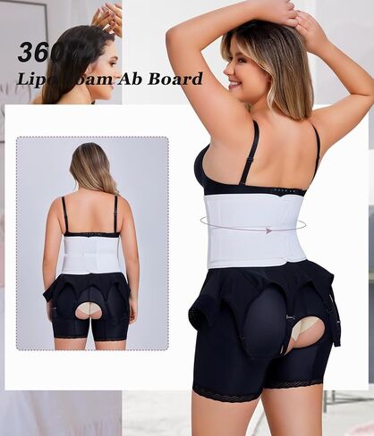 YERKOAD 360 Lipo Foam Ab Board Post Surgery Liposuction Abdominal Compression Boards Belly Wrap Lipo Recovery in Kuwait