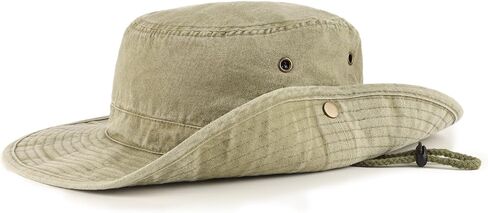 Zylioo XXL Boonie Hat for Big Heads, Wide Brim Sun Hat with Chin Strap in Kuwait