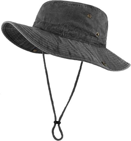 Zylioo XXL Boonie Hat for Big Heads, Wide Brim Sun Hat with Chin Strap in Kuwait