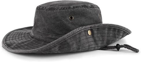 Zylioo XXL Boonie Hat for Big Heads, Wide Brim Sun Hat with Chin Strap in Kuwait