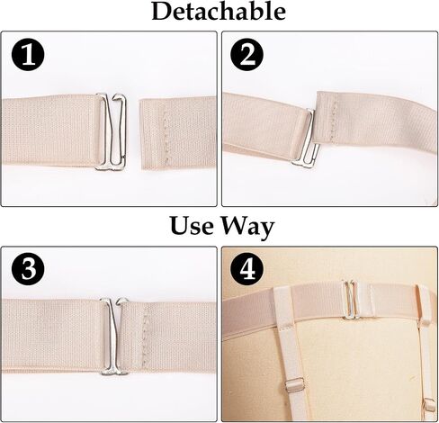 Women's Plus Size Thigh Garter Belts, Adjustable High Elastic Garter Belt and Stockings Set in Kuwait