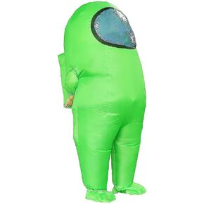 Amon Us Inflatable Costume for Adult Funny Halloween Spacesuit Costume Astronaut Figures for Adult Game Fans
