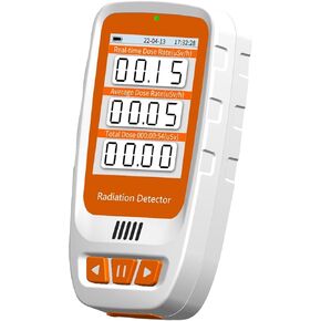 Upgrated Geiger Counter Nuclear Radiation Detector with LCD Display,CHNADKS Mini Monitor Dosimeter,Rechargeable Beta Gamma X-ray Portable Handheld Radiation Monitor
