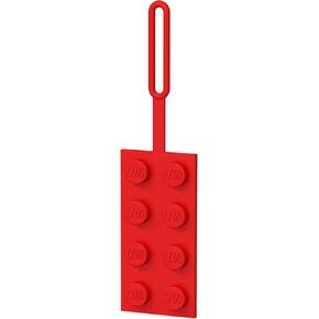 Lego Stationery 2x4 Silicone Luggage Tag - Red