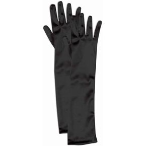 Forum Child Opera Satin Gloves, Black