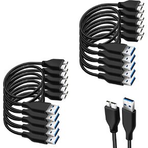 High Speed USB 3.0 Cable A to Micro B for Portable External Hard Drives (SaiTech IT-014) in Saudi Arabia