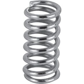 Handyman Springs SP 9701 Compression Spring, Spring Steel Construction, Nickel-Plated Finish, 0.035 GA x 1/4 In. x 1 In. (6 Pack)