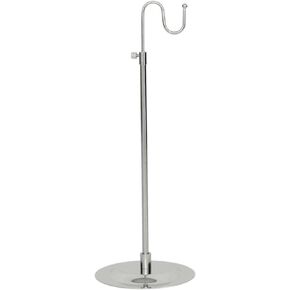 UXZEB Handbag Display Stand Stainless Steel Purse Holder Retail Countertop Double Hook Adjustable Table Top Freestanding Holder for Handbags, Wig, Purses
