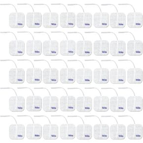 TENS Electrodes, Value Wired Replacement Pads for TENS Units, 20 TENS Unit Electrodes (2in x 2in, 20 Pack) Discount TENS Brand in Saudi Arabia