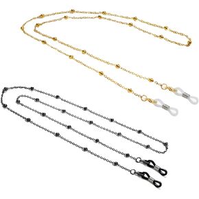 ZOORON Eyeglass Chains for Women, Premium Beaded Eyeglass Necklace Chain Cord, Eye Glasses String Holder