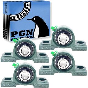 PGN - UCP204-12 محمل كروي مثبت بكتلة وسادة - 3/4 "تجويف - قاعدة حديد صلب - محاذاة ذاتية (6 حزم)
