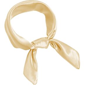 Pistha Chiffon Scarf Square Ribbon Neck Scarf Satin Scarf Handkerchief for Halloween Retro Women Girls Costume Accessory