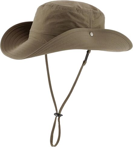 Connectyle Sun Hat for Men Women Outdoor UV Protection Safari Hat for Fishing Hiking Gardening Breathable Cowboy Hat UPF50 in Kuwait