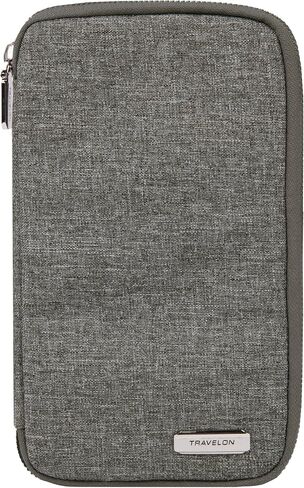 Travelon RFID Blocking Family Passport Zip Wallet, Ocean, One Size in Kuwait