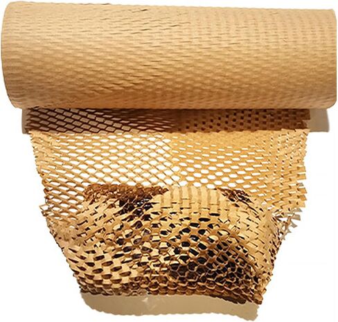 Yens Honeycomb Packing/Wrapping Paper Roll 12" x 100 ft for Moving Shipping Packaging Gifts Bonus Fragile Stickers in Saudi Arabia