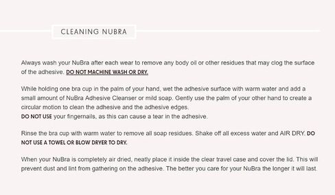 NuBra The Feather-Lite Super Padded Light Adhesive Bra (S900) in Kuwait