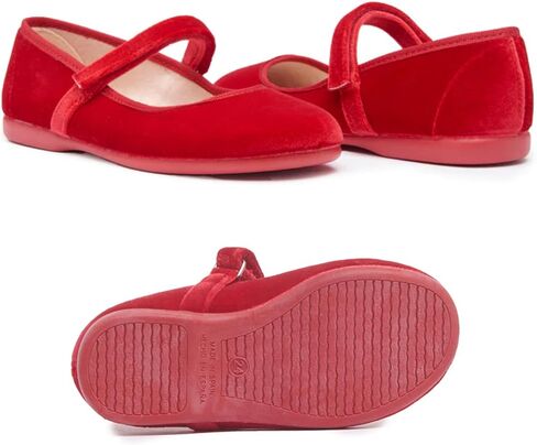 Childrenchic Mary Jane Flats with Hook and Loop Straps – Girls' Shoes for School, Weddings and Casual Wear in Kuwait