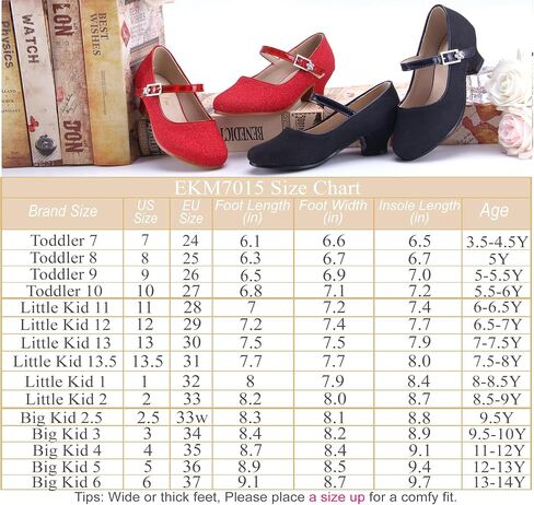 EIGHT KM EKM7015 Girls High Heel Dress Shoes Mary Jane Wedding Party Pumps Sparkle Glitter Princess Shoes for Kids Toddler in Kuwait