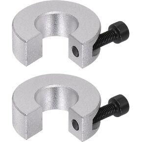 HARFINGTON 2pcs Shaft Collar Set for Linear Rail SBR30, Clamp-on Shaft Collar with Set Screw 30mm Bore, 30mm OD, 10mm Thickness, Aluminum All in One Shaft Clamping Collars, Anodization in Kuwait