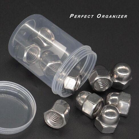 50pcs 10#-24 Acorn Cap Nuts, INCONTESTA 304 Stainless Steel Hex Acorn Cap Nut, Decorative Round Head Cover Dome Nuts in Kuwait