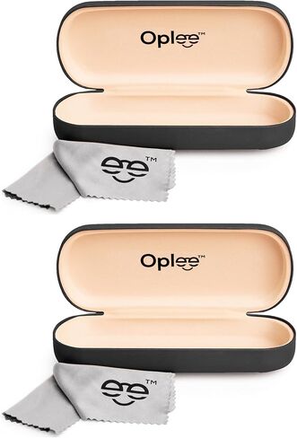 Oplee™ Hard Shell Eyeglass Case with Grey Microfiber Cloth in Saudi Arabia