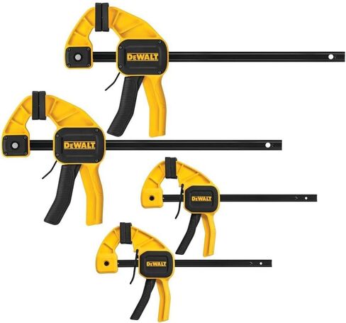 DEWALT Bar Clamp with Trigger, Medium, 12-Inch, 2-Pack (DWHT83158) , Yellow in Saudi Arabia