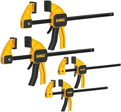 DEWALT Bar Clamp with Trigger, Medium, 12-Inch, 2-Pack (DWHT83158) , Yellow in Saudi Arabia
