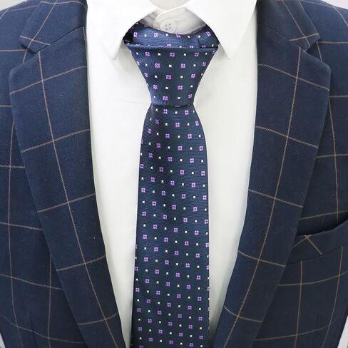 Mantieqingway Men's Tie Silk Business Ties Classic Dot Necktie for Business Graduation Weddings Groomsmen Party Festival Gift in Kuwait