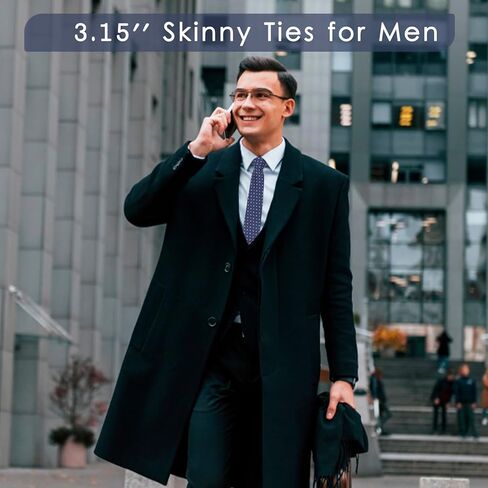 Mantieqingway Men's Tie Silk Business Ties Classic Dot Necktie for Business Graduation Weddings Groomsmen Party Festival Gift in Kuwait