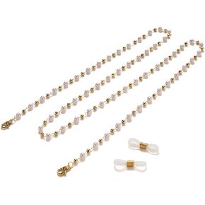 LANG XUAN Pearl Eyeglass Chains Glasses Reading Eyeglasses Holder Strap Cords Lanyards - Eyewear Retainer for Women in Kuwait