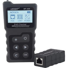 NOYAFA NF-488 POE Tester for Power Over Ethernet, Network Cable Continuity Checking, Switch Loop-Back POE Detector