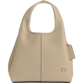 Coach Polished Pebble Leather Lana Shoulder Bag 23, Amazon Green Multi