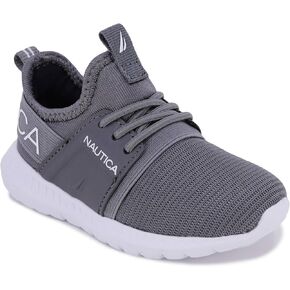 Nautica Kids Sneaker Athletic Slip-On Bungee Running Shoes|Boy - Girl|(Big Kid/Little Kid/Toddler) - Neave/Kappil