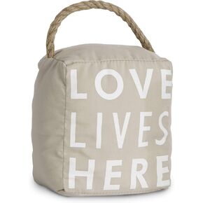 Pavilion Gift Company 72151 Bless This Home Door Stopper, 5 by 6-Inch , Gray,Tan/Beige/ White