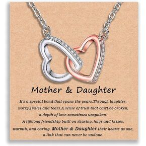 YOUFENG Gifts for Mom I Love You to the Moon and Back Mother Daughter Women Necklaces Pendant Mothers Day Gifts