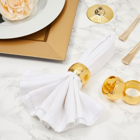 Silver Napkin Rings Set of 12 for Wedding, Party Decorations, Table Settings (1.8 in) in Saudi Arabia