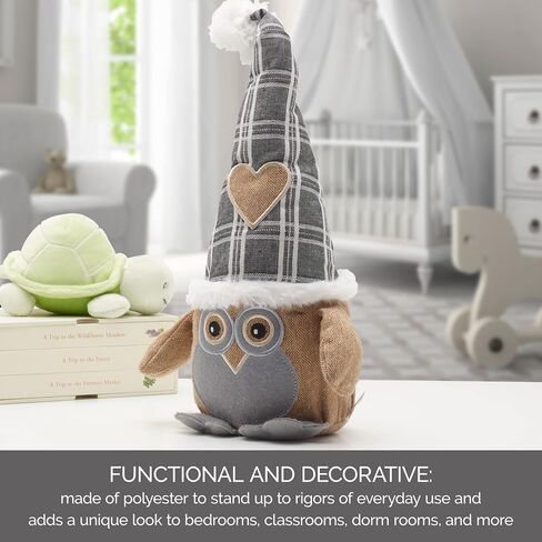 Elements 5x5x8.27 Inch Brown Sloth Weighted Fabric Door Stopper in Kuwait