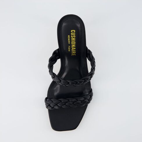 CUSHIONAIRE Women's Pippa braided dress sandals +Memory Foam, Wide Widths Available in Kuwait