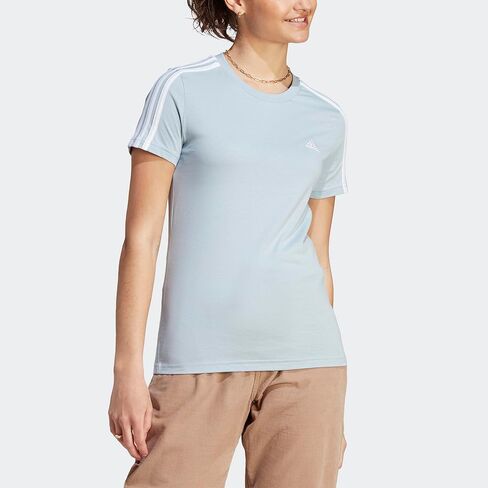 adidas Women's Loungewear Essentials Slim 3-Stripes T-Shirt in Kuwait