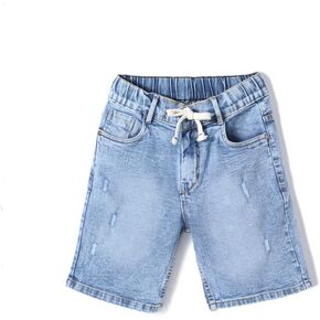 chopper club Boys Denim Shorts with Inner Elastic in Stretchable Denim Fabric Regular Fit