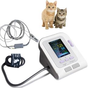 Cat/Dog/Animal/Vet Automatic Blood Pressure Monitor Electronic Sphygmomanometer Tonometer SPO2 Tongue Probe PC Software CONTEC08A-VET