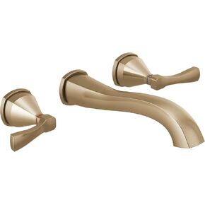 DELTA FAUCET T3576LF-CZWL Lav Wall-Mount, Champagne Bronze