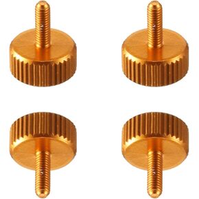 DTGN M3x6mm(DXL) Knurled Thumb Screws - 10Pack - Good for PC Computer Cases - Aluminum Alloy Thumbscrew Knurled Head Fully Threaded - Sky Blue