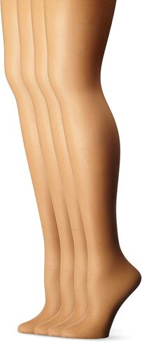 L'eggs Everyday Women's Nylon Pantyhose Regular Panty-Multiple Packs Available, Off Black 4-Pack, B in Kuwait