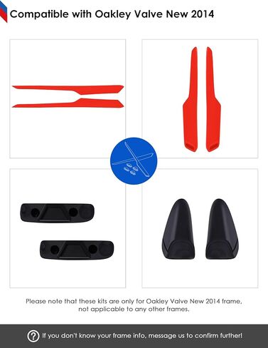BLAZERBUCK Replacement Earsocks & Nose Piece for Oakley Valve New 2014 OO9236 Sunglasses in Kuwait