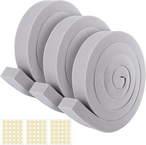 2PCS Air Conditioner Foam Tape - 2 x 1 inch x 6.5 Ft AC Foam Weather Stripping- Non-Adhesive Foam Seal Strip with Glue Point for Air Conditioner Door Window Seal in Saudi Arabia
